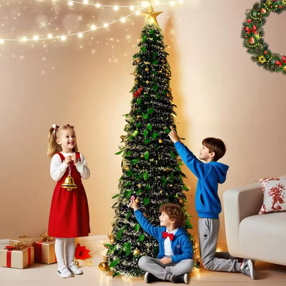 Arbol De Navidad Plegable Luces 1.5mtros